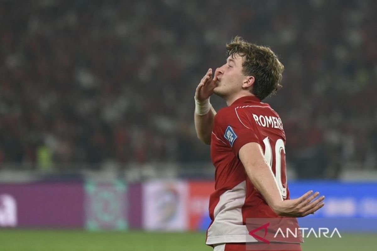 Penalti Ole Romeny Membawa Indonesia Unggul atas China di Babak Pertama